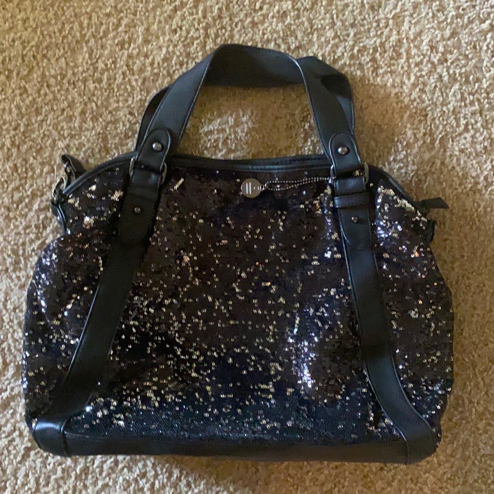 Black sequin big Buddha purse